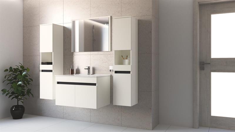 Kriauklės spintelė, FIGARO SU-80, balta + 3 spalvos - Paveikslėlis 6