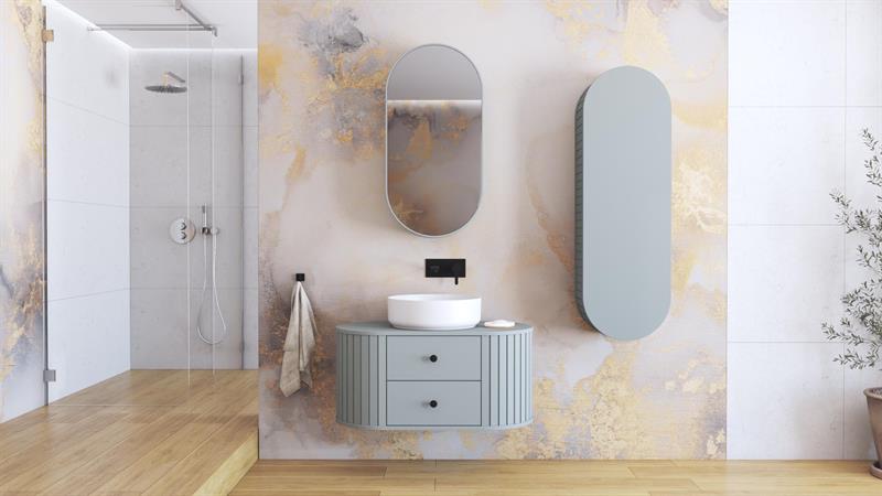 veidrodinė spintelė, VENEZIA SLU, fjordo matinė spalva - Paveikslėlis 4