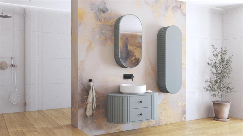 veidrodinė spintelė, VENEZIA SLU, fjordo matinė spalva - Paveikslėlis 5