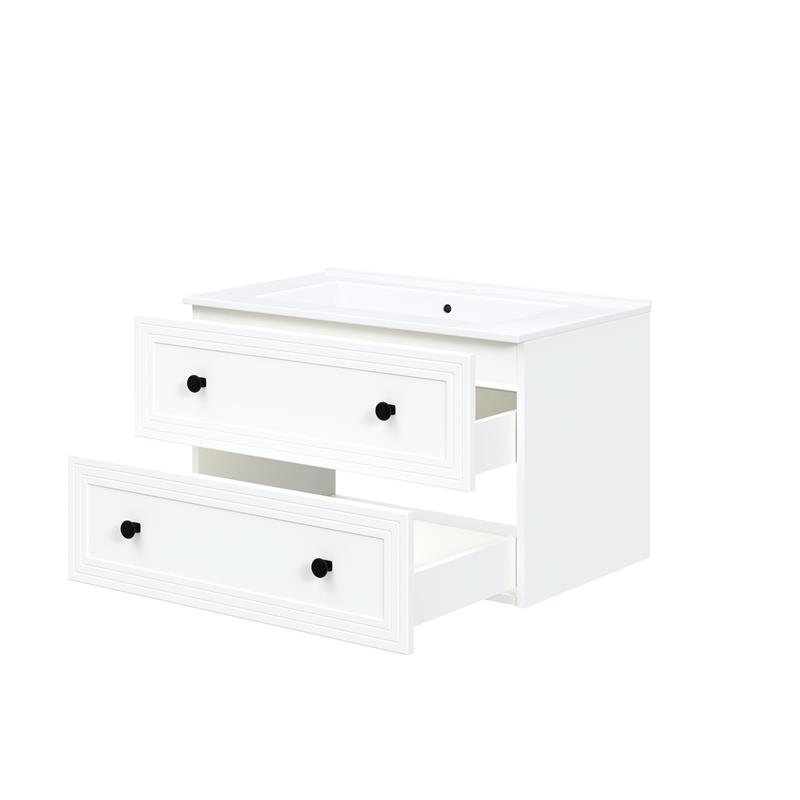 Kriauklės spintelė, TORETO SU-80, balta matinė - Paveikslėlis 3