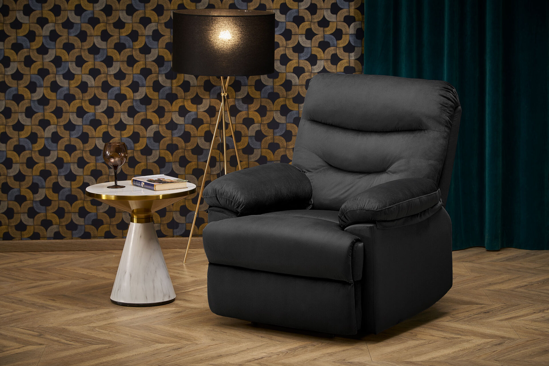 DRAGER laisvalaikio kėdė, juoda