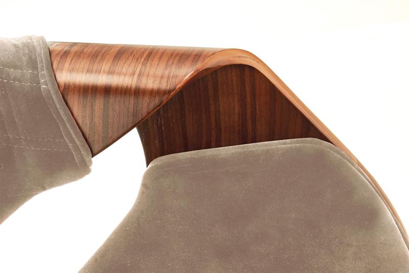 K396 kėdė, spalva: riešutmedžio / smėlio spalvos - Paveikslėlis 2