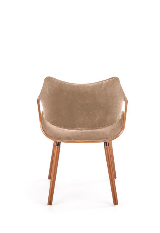 K396 kėdė, spalva: riešutmedžio / smėlio spalvos - Paveikslėlis 7