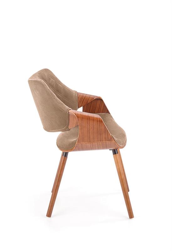 K396 kėdė, spalva: riešutmedžio / smėlio spalvos - Paveikslėlis 9