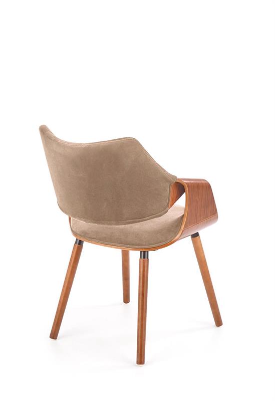 K396 kėdė, spalva: riešutmedžio / smėlio spalvos - Paveikslėlis 10