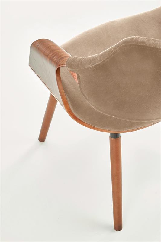 K396 kėdė, spalva: riešutmedžio / smėlio spalvos - Paveikslėlis 11