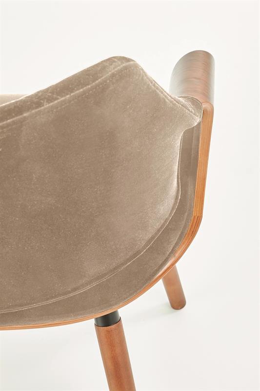 K396 kėdė, spalva: riešutmedžio / smėlio spalvos - Paveikslėlis 12