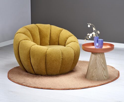 GASPAR 2 laisvalaikio kėdė, garstyčių spalvos