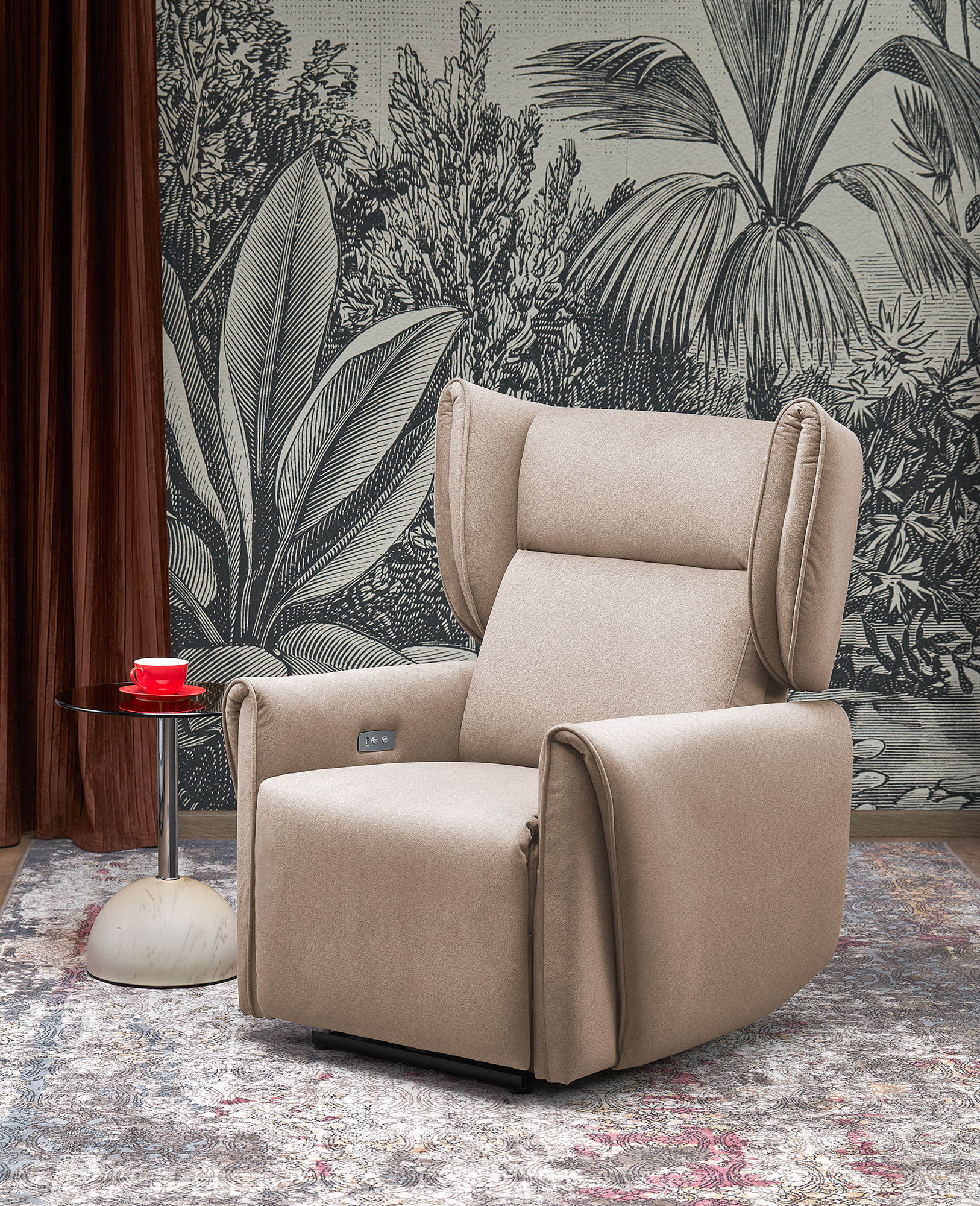 GELATO poilsio kėdė, smėlio spalvos