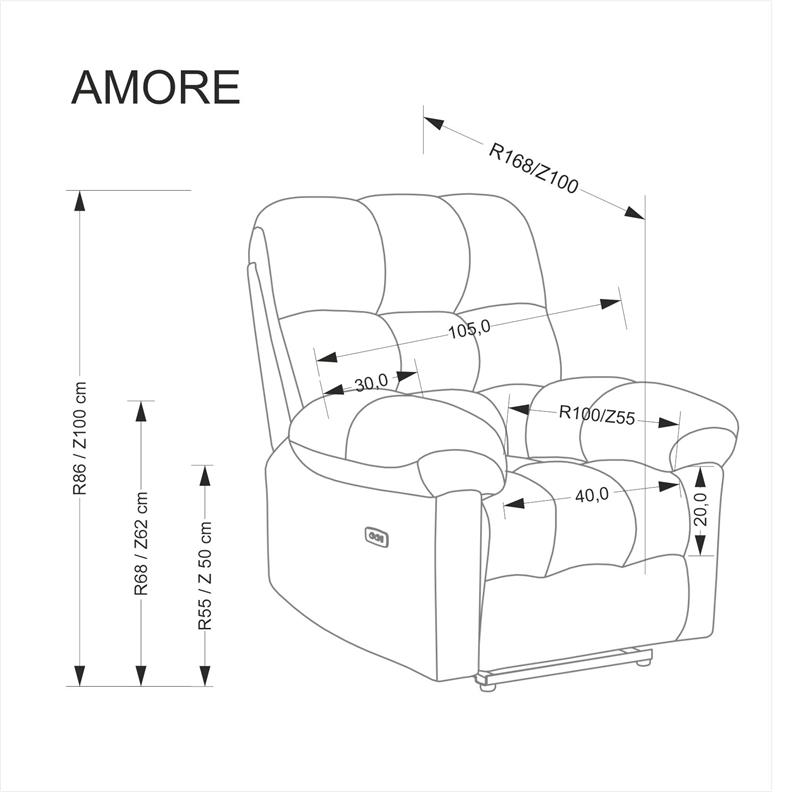AMORE laisvalaikio kėdė, smėlio spalvos - Paveikslėlis 6