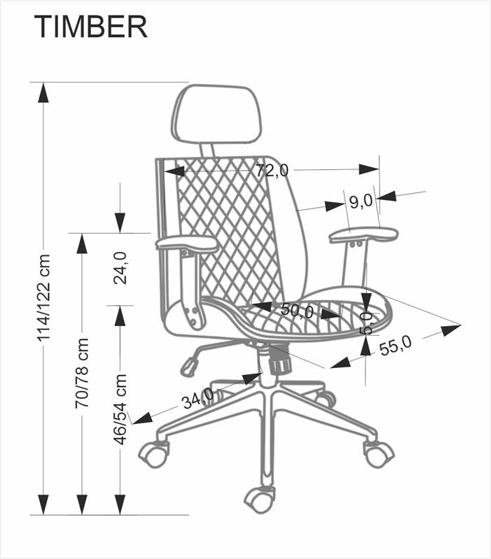 TIMBER kėdė, riešutmedis/juoda - Paveikslėlis 5