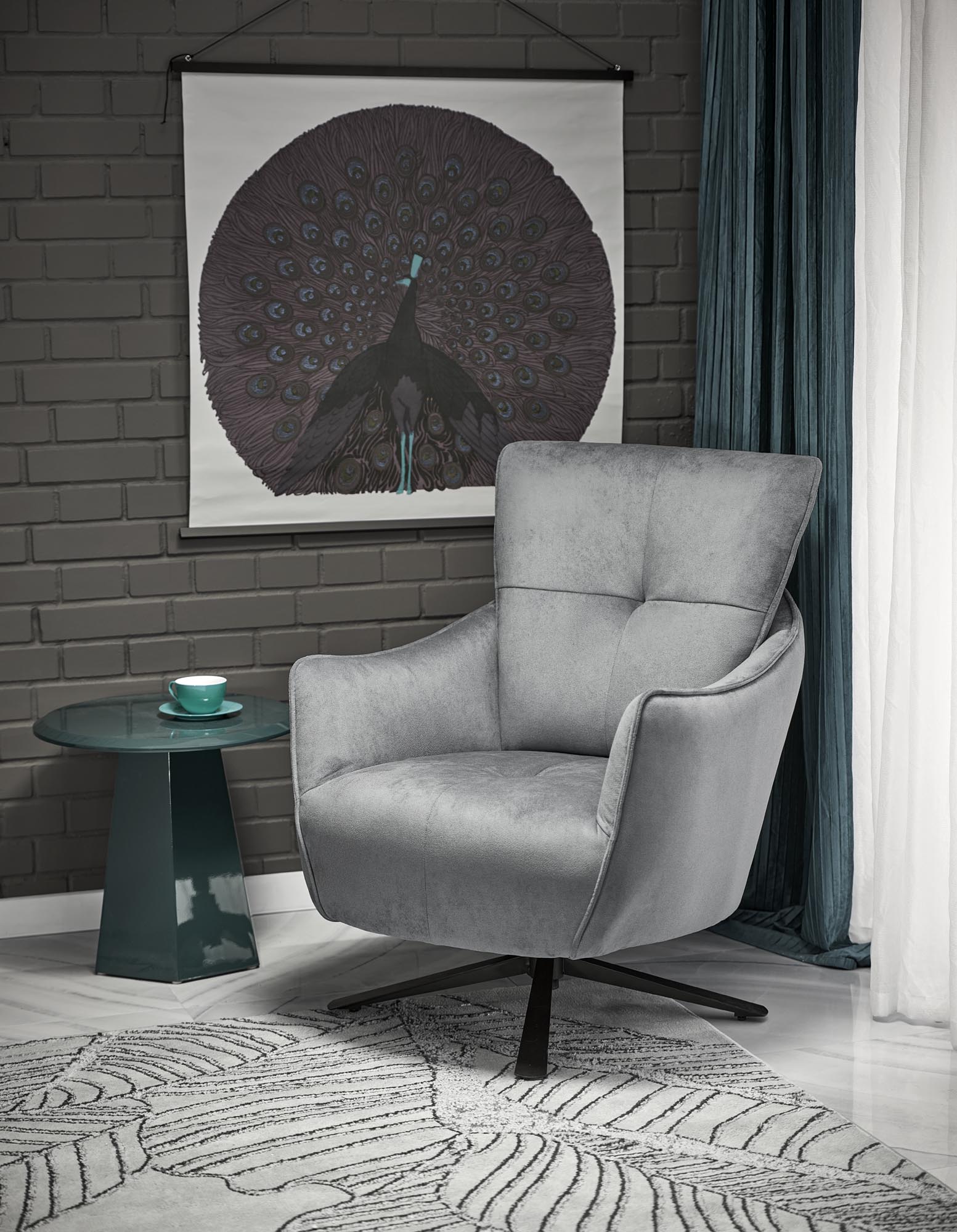 SCAMPI laisvalaikio kėdė, pilka