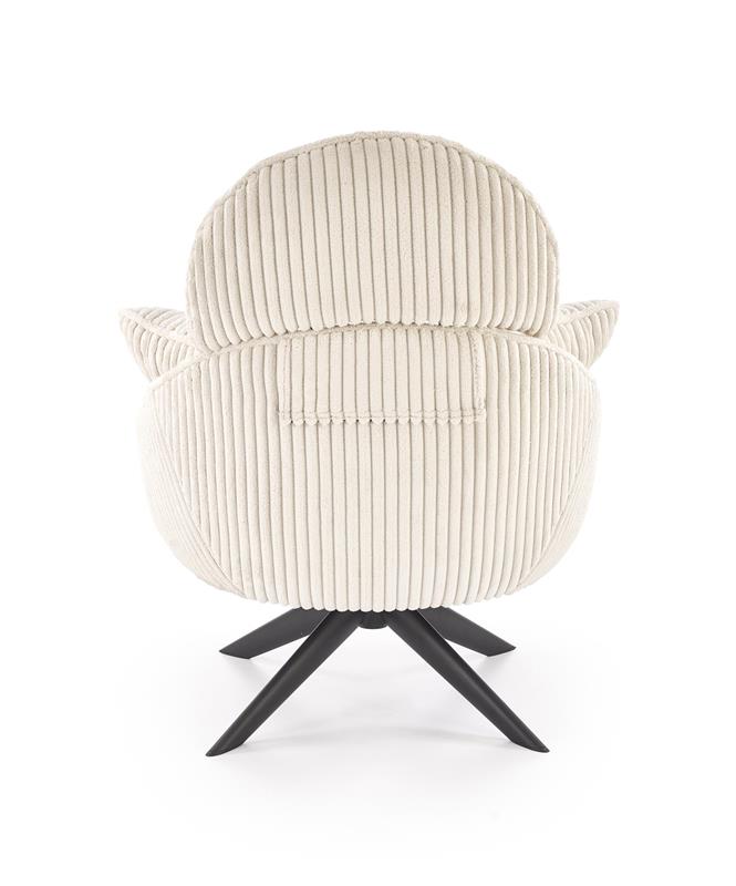 MERRY 2 laisvalaikio kėdė su pasukama funkcija, kreminė — изображение 3