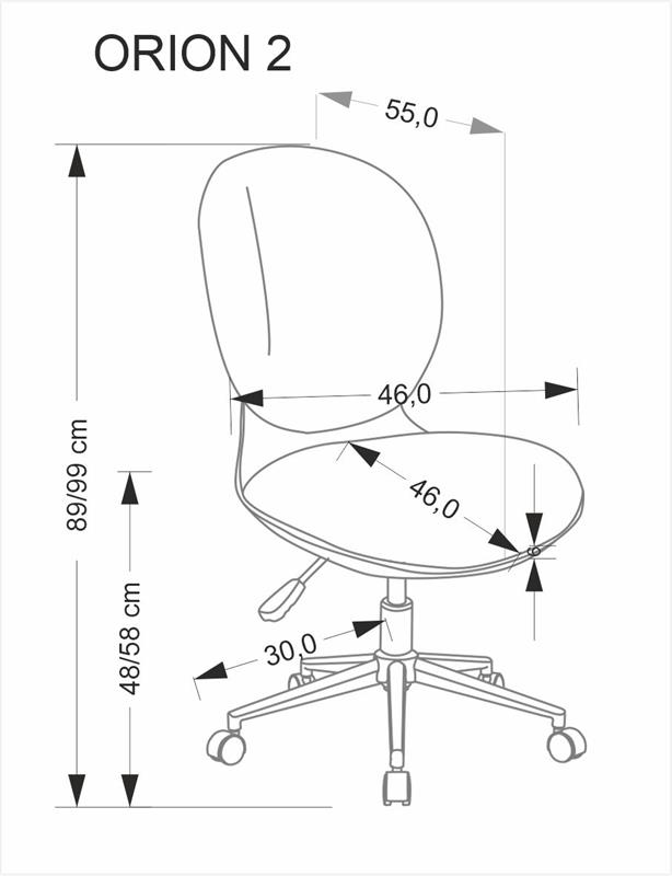 ORION 2 kėdės, balta / rožinė - Paveikslėlis 5