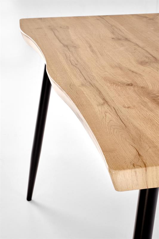 DICKY komplektas, stalas + 4 kėdės, spalva: natūrali / juoda / pilka — изображение 8