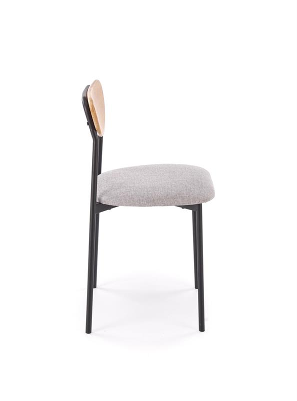 DICKY komplektas, stalas + 4 kėdės, spalva: natūrali / juoda / pilka — изображение 12