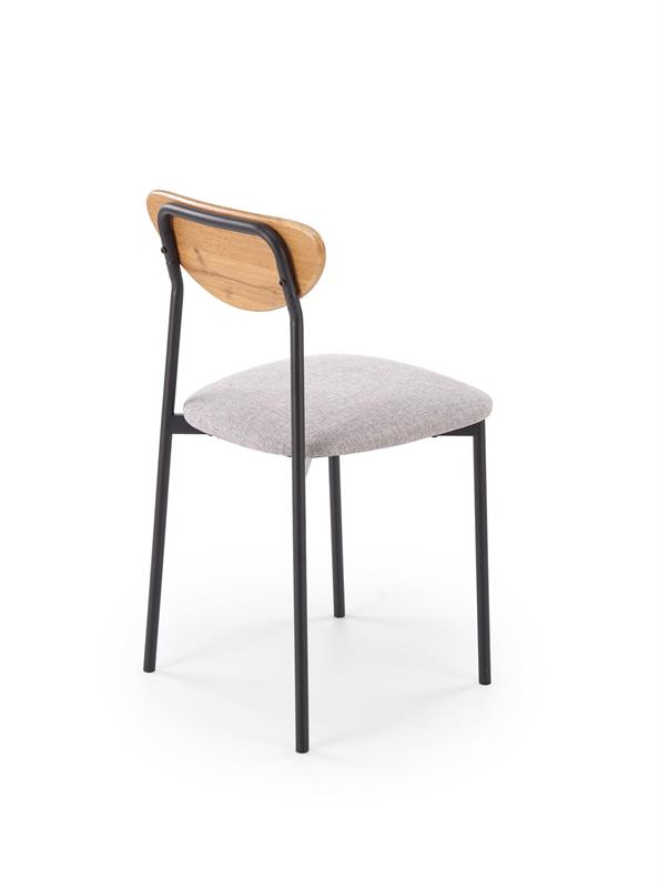 DICKY komplektas, stalas + 4 kėdės, spalva: natūrali / juoda / pilka — изображение 15