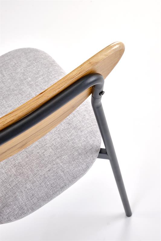 DICKY komplektas, stalas + 4 kėdės, spalva: natūrali / juoda / pilka — изображение 17