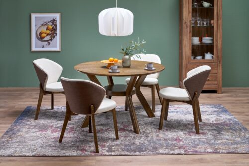 RUPERT apvalus stalas, riešutmedis