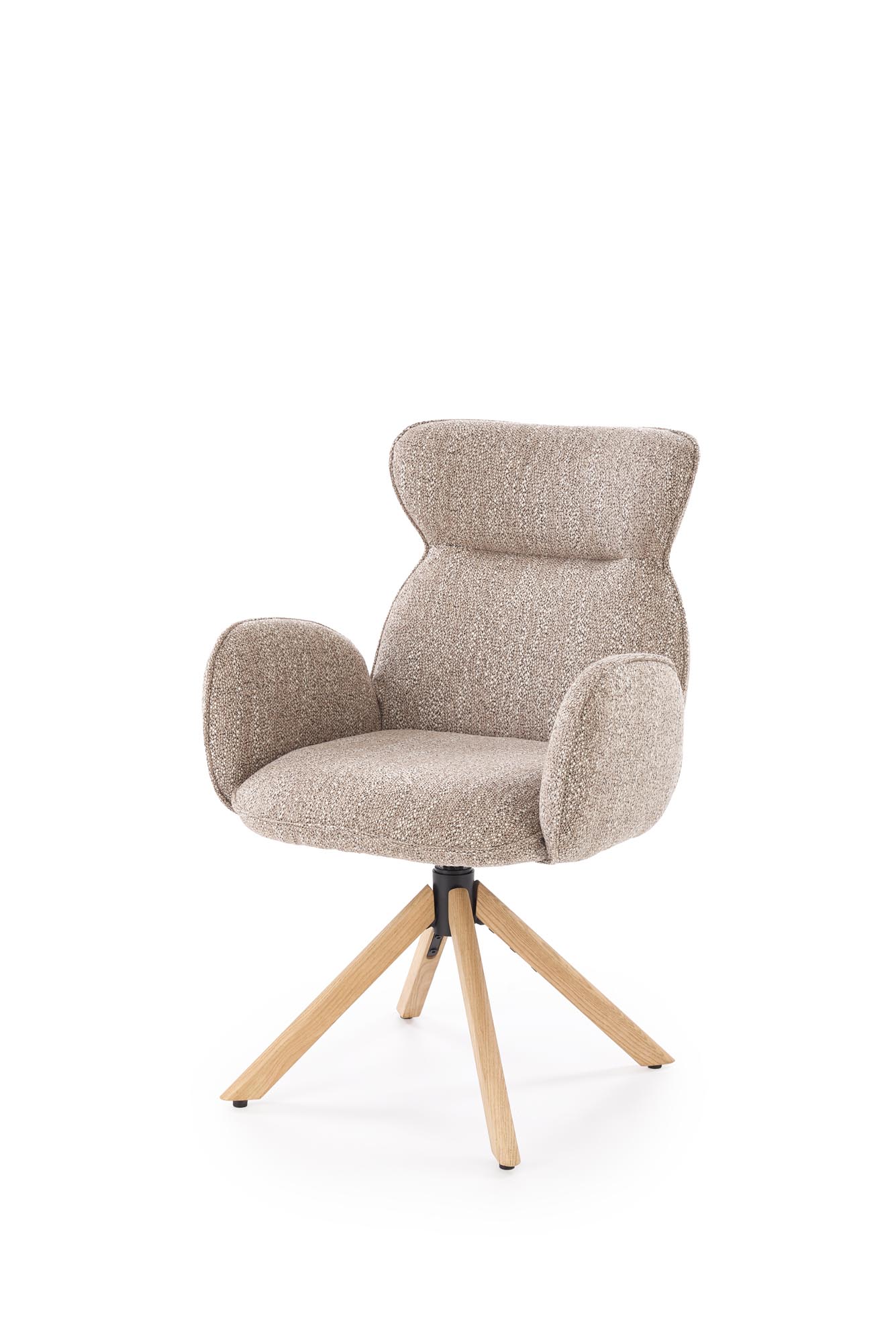 K585 kėdė, tamsiai smėlio spalvos / natūralus ąžuolas