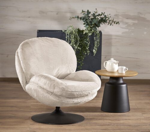 SHELL krėslas, kreminės spalvos