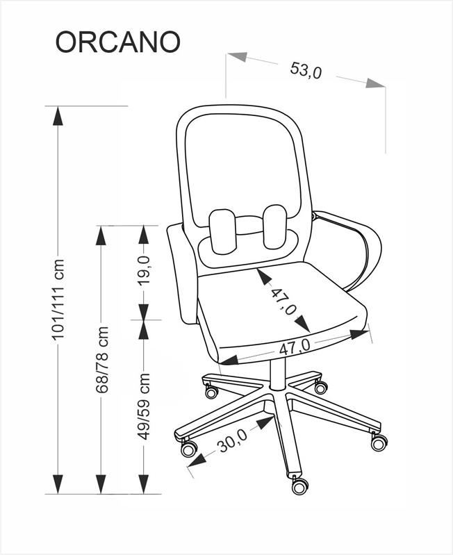 ORCANO biuro kėdė, juoda - Paveikslėlis 2