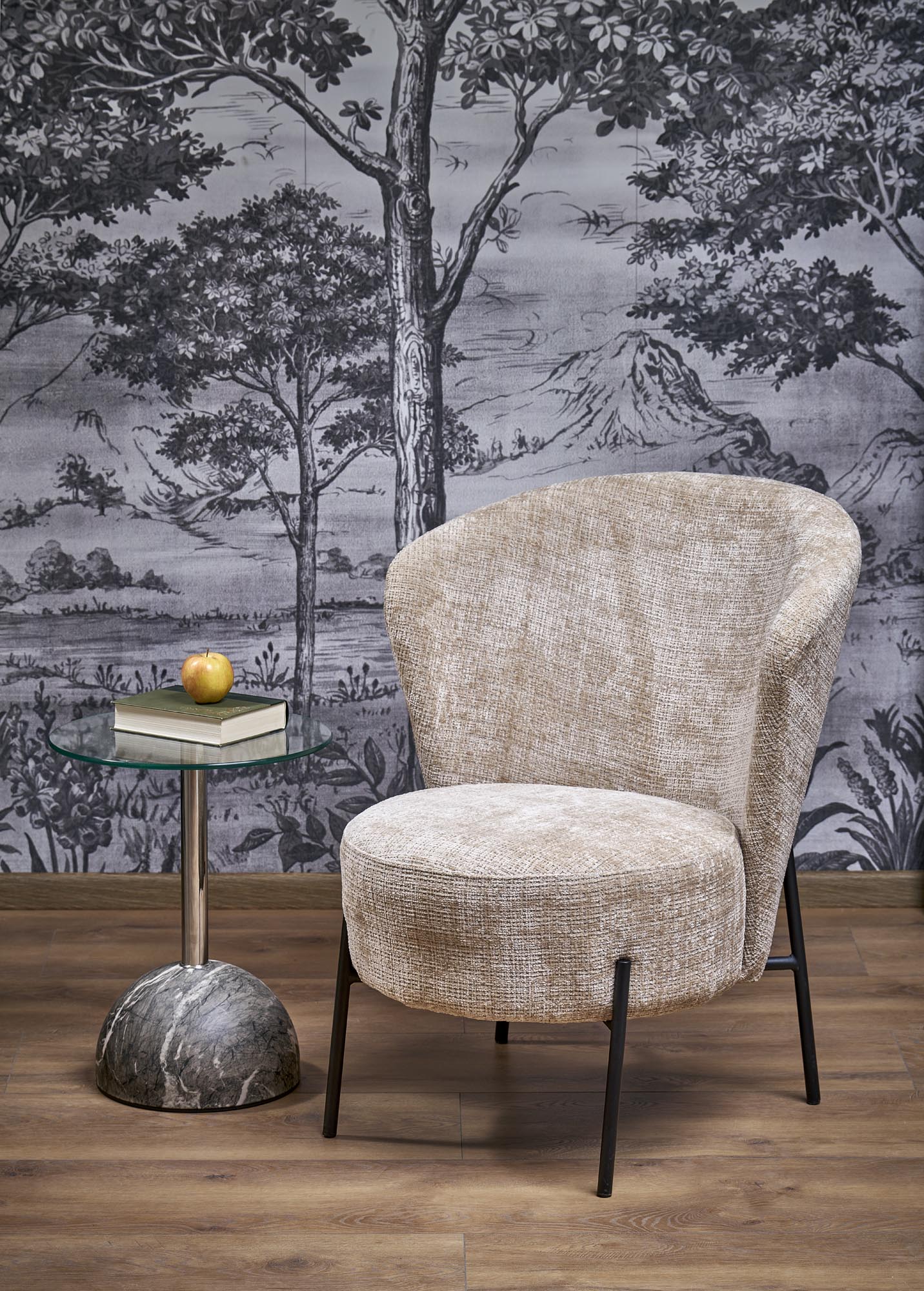 CEZAR il. krėslas, smėlio spalvos