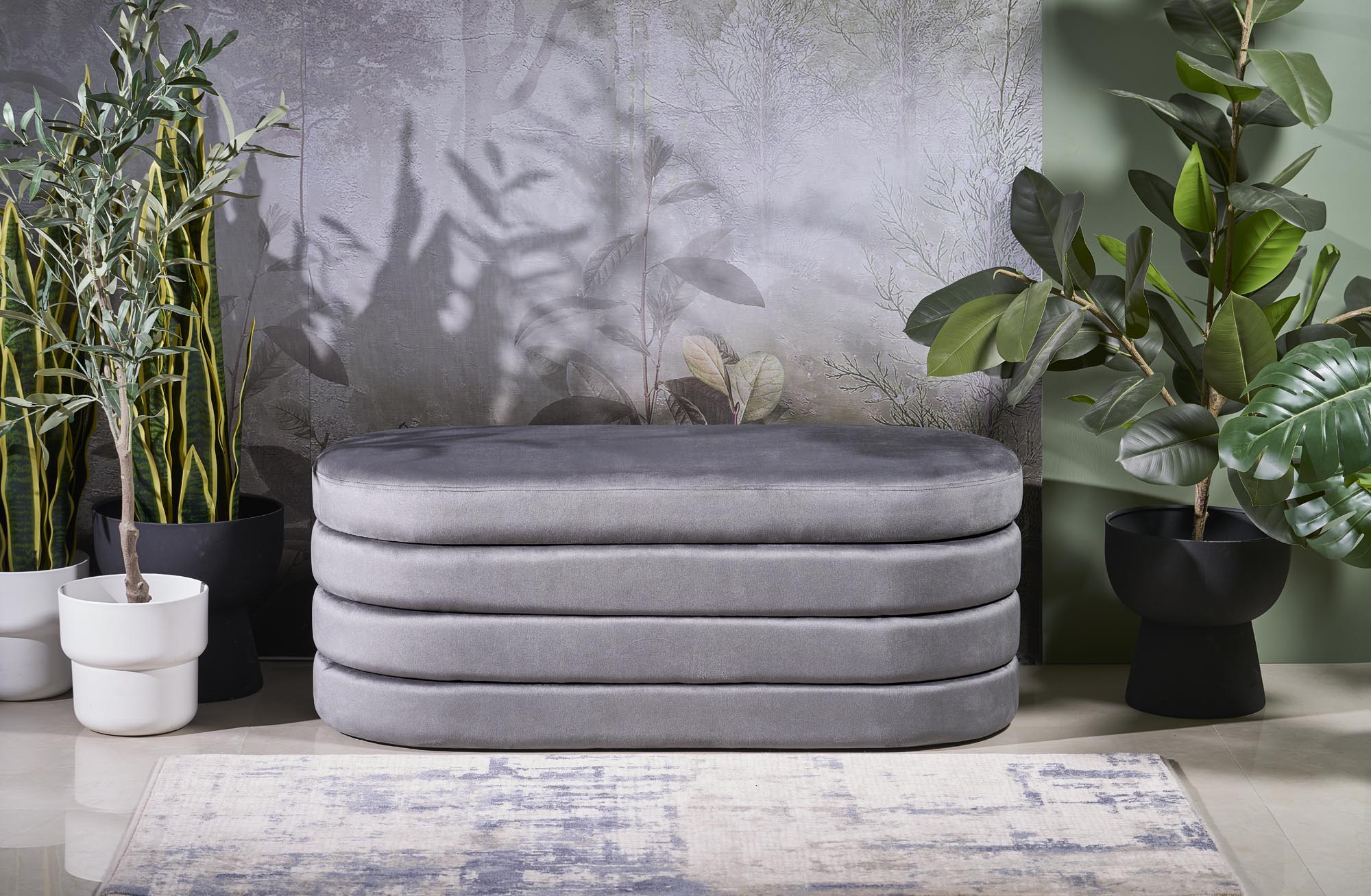 CALPI suolas su daiktadėže, pilkas