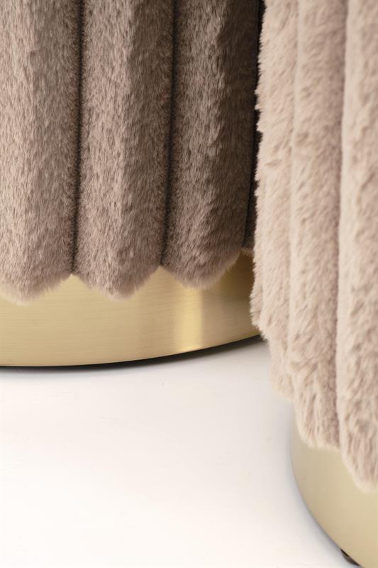 FIDO dviejų taburečių komplektas: spalva: kapučino / auksinė — изображение 3