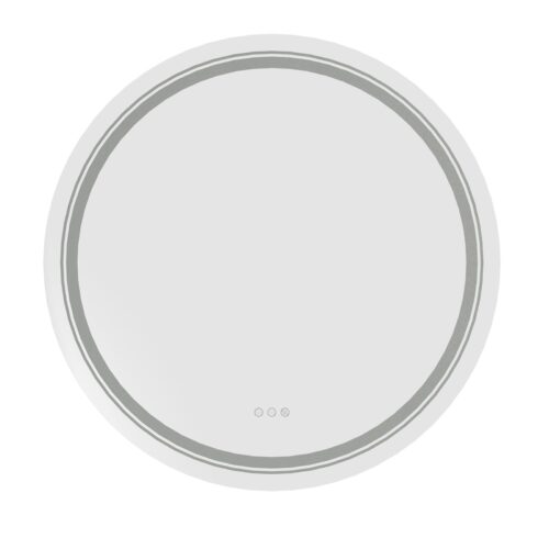 DOVER 60 vonios kambario sieninis veidrodis, sidabrinis