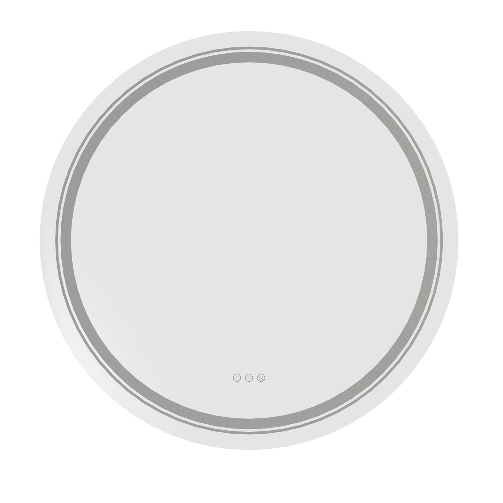 DOVER 80 vonios kambario sieninis veidrodis, sidabrinis