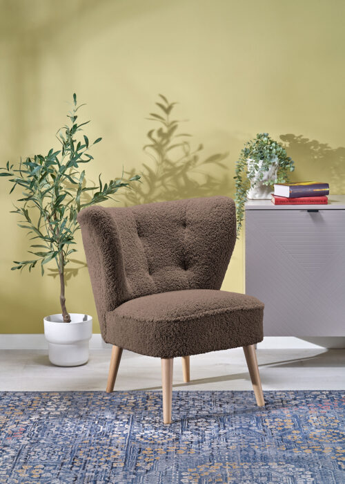 MOCCA kairė kėdė, tamsiai ruda