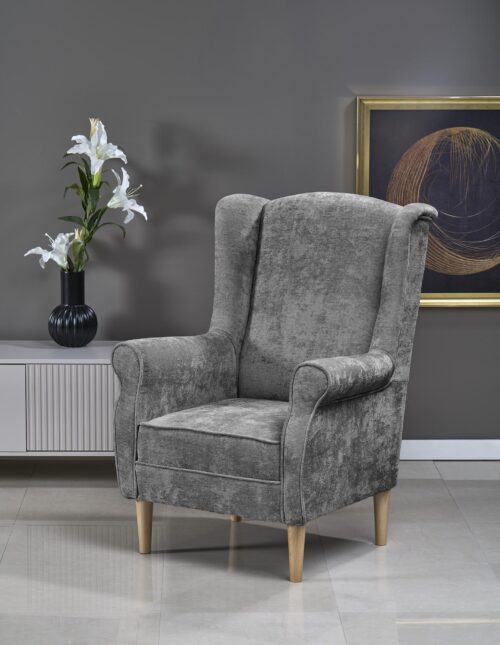 HERMES ilga kėdė, pilka