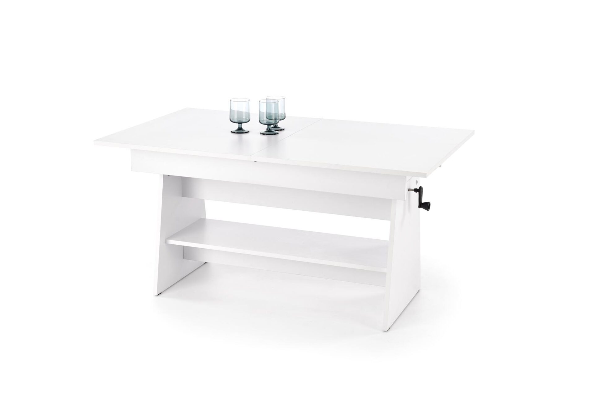 ERIKA pakeliamas kavos staliukas, spalva: balta