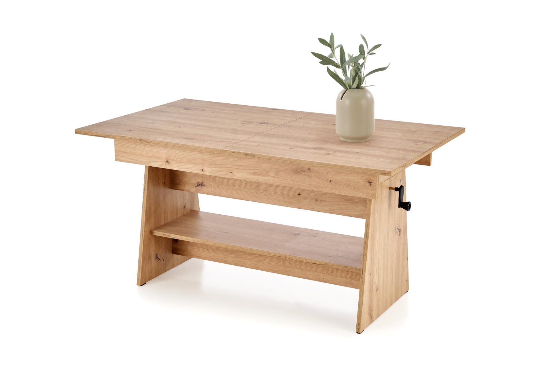 ERIKA pakeliamas kavos staliukas, spalva: ąžuolas