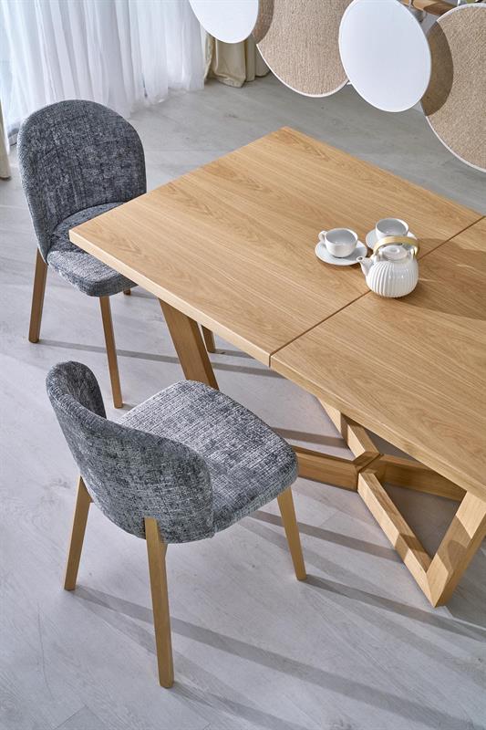 BASSO kėdė natūralaus ąžuolo / CREMONA 96 (pilka) — изображение 9