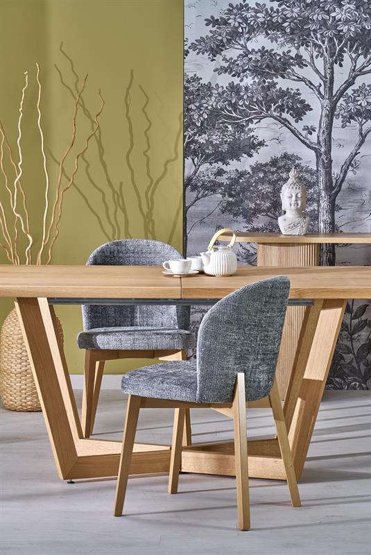 BASSO kėdė natūralaus ąžuolo / CREMONA 96 (pilka) — изображение 10