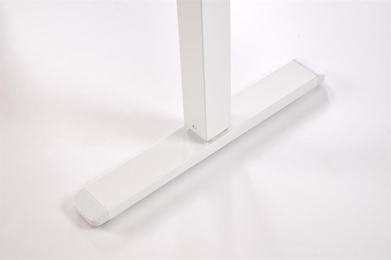 B/54 stalas su reguliuojamu aukščiu, stalviršis - juodas, rėmas - baltas - Paveikslėlis 5