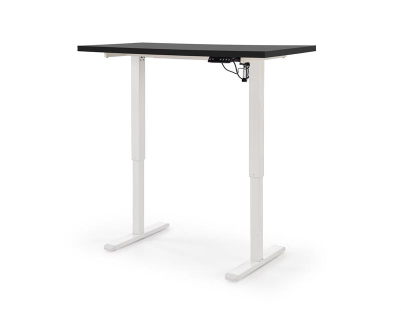 B/54 stalas su reguliuojamu aukščiu, stalviršis - juodas, rėmas - baltas - Paveikslėlis 7