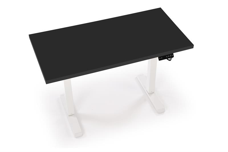 B/54 stalas su reguliuojamu aukščiu, stalviršis - juodas, rėmas - baltas - Paveikslėlis 8