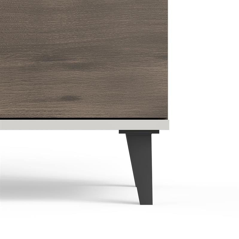 RANDOM 2 KM-1 komoda, spalva: kašmyras / riešutmedis / juoda — изображение 2