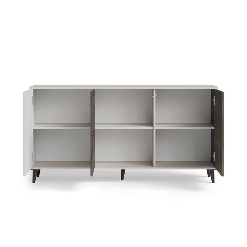 RANDOM 2 KM-1 komoda, spalva: kašmyras / riešutmedis / juoda — изображение 5