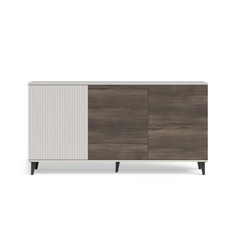 RANDOM 2 KM-1 komoda, spalva: kašmyras / riešutmedis / juoda — изображение 6