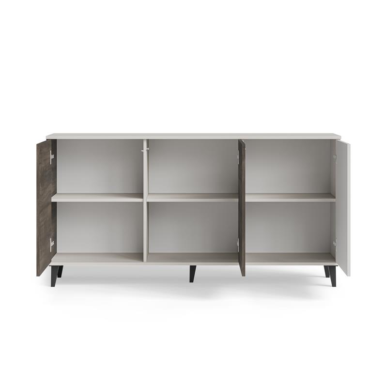 RANDOM 2 KM-1 komoda, spalva: kašmyras / riešutmedis / juoda — изображение 7