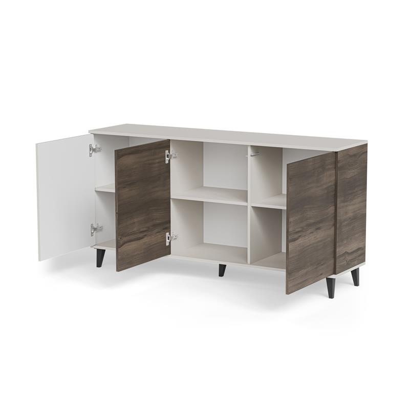 RANDOM 2 KM-1 komoda, spalva: kašmyras / riešutmedis / juoda — изображение 9