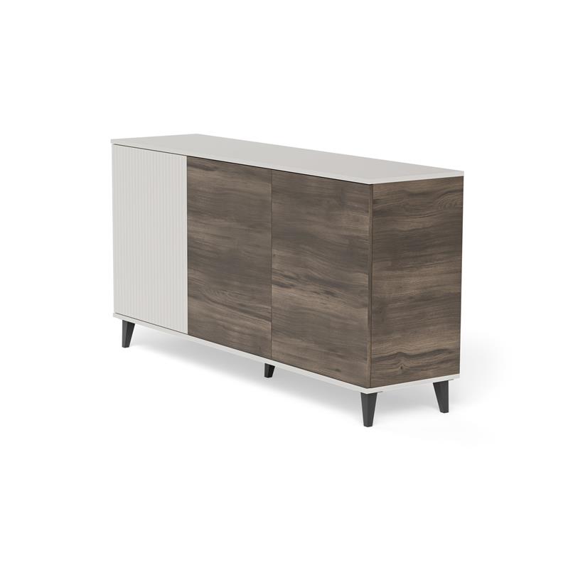 RANDOM 2 KM-1 komoda, spalva: kašmyras / riešutmedis / juoda — изображение 13