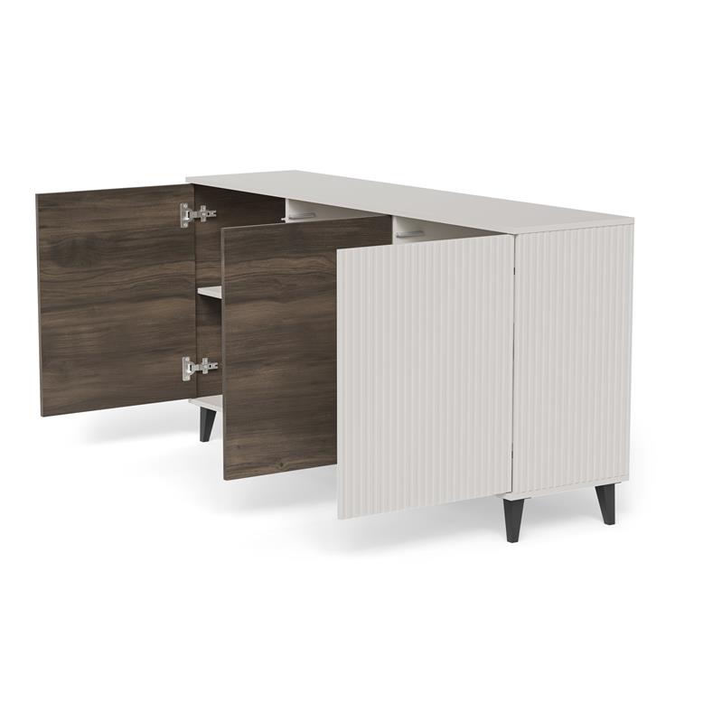 RANDOM 2 KM-1 komoda, spalva: kašmyras / riešutmedis / juoda — изображение 14