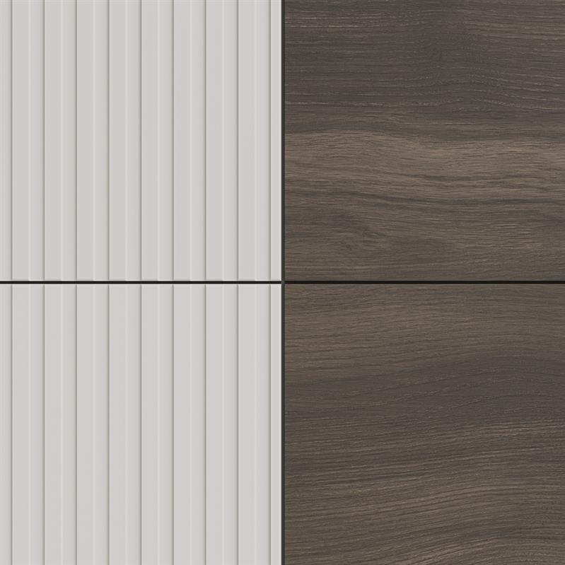 RANDOM 2 KM-2 komoda, spalva: kašmyras / riešutmedis / juoda — изображение 2