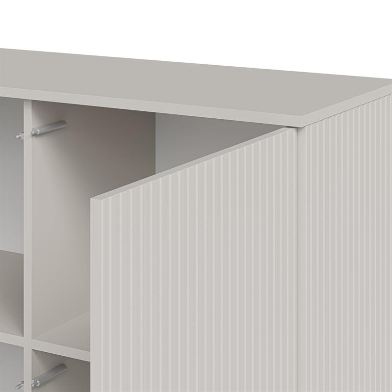 RANDOM 2 KM-2 komoda, spalva: kašmyras / riešutmedis / juoda — изображение 3