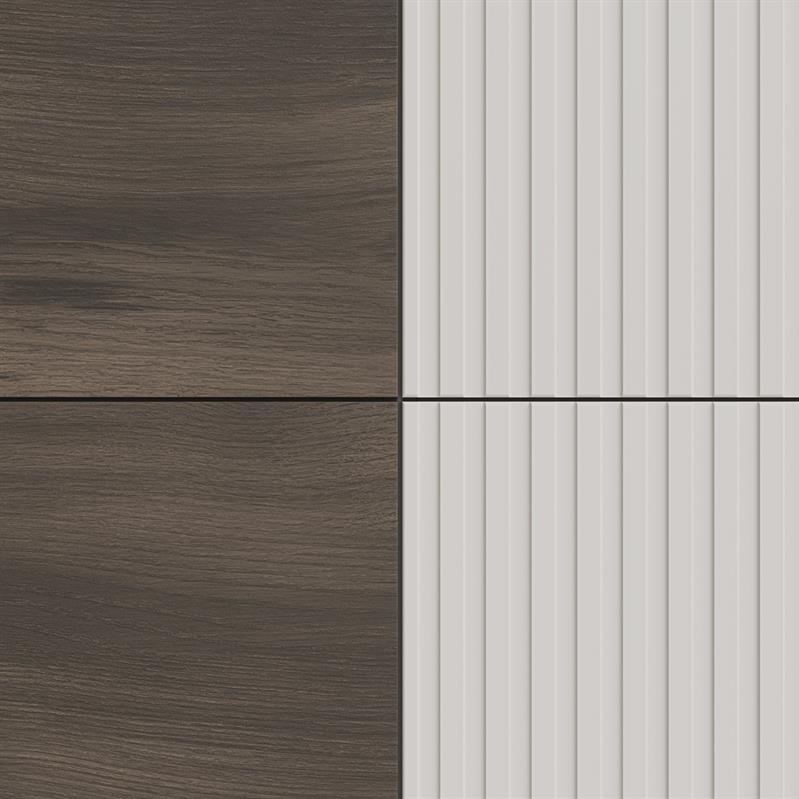 RANDOM 2 KM-2 komoda, spalva: kašmyras / riešutmedis / juoda — изображение 4